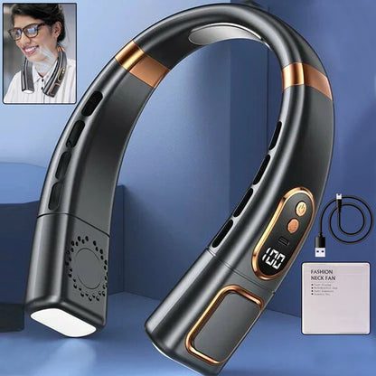 Portable Neck Fan – Hands-Free Personal Cooling
