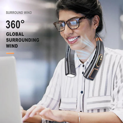 Portable Neck Fan – Hands-Free Personal Cooling