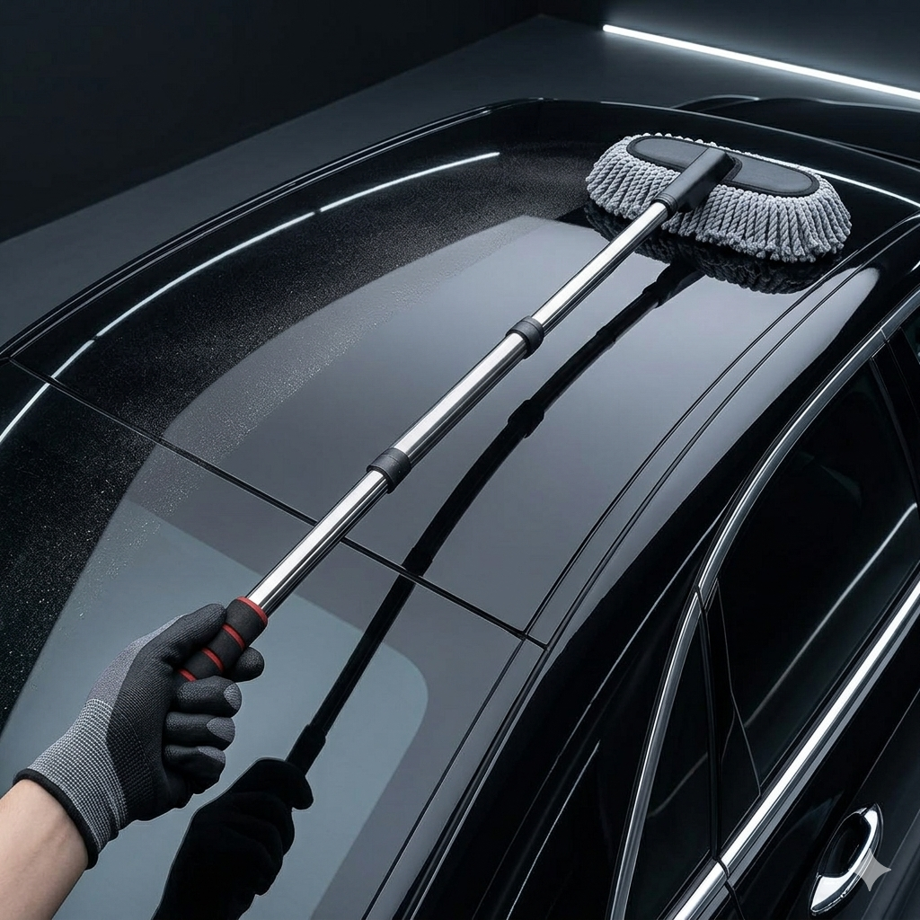 Microfiber Car Duster For Fast Dust And Pollen Cleaning