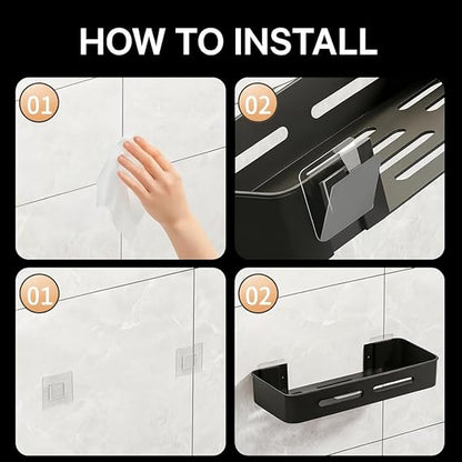 AquaHold Pro – No-Drill Shower Shelf