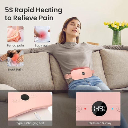 R-orn cordless heating belt with multiple heat settings for period cramps